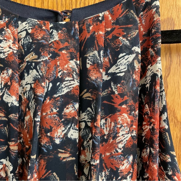 Lush Blue Copper Halter High Neck Sleeveless Swing Mini Dress Lined Size XS - Picture 3 of 12